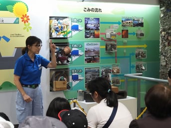 係りの方から埋め立て処理のお話