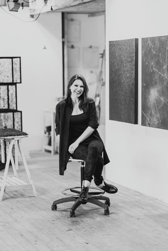 Katharina Lehmann @ studio in Munich. Photo © Julia Milberger, 2017