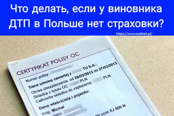 Без страховки в Польше