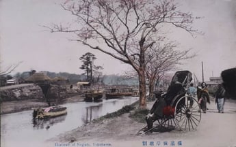 昔の掘割川風景