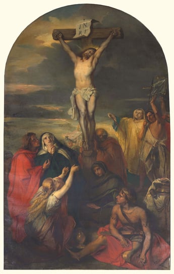 La mort du Christ peinte par J. Portaels en 1861