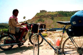 mein erster Schlafplatz irgendwo in den Bergen