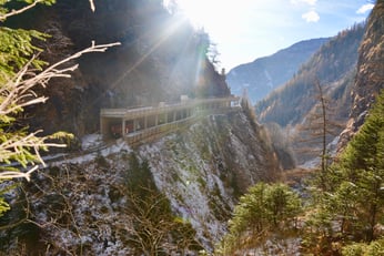 Steinschlag-Schutzgallerie, Pfunders 2017