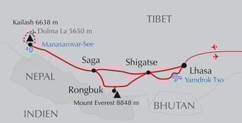 Trekkingreise in Tibet zum Everest und Kailash