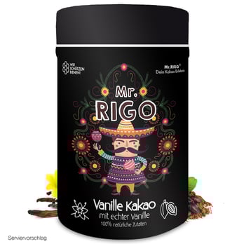 Vanillepulver gemahlen in einer Dose