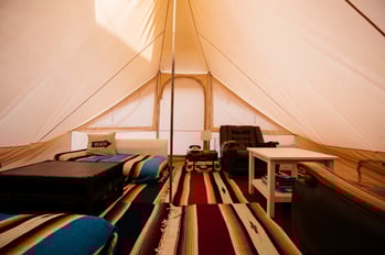 Cotton tentアウトドアリビング