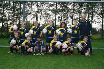 Die E-Jugend am 17.10.2014 vor dem Punktspiel gegen den VfB Münkeboe, das leider mit 1-4 verloren ging.