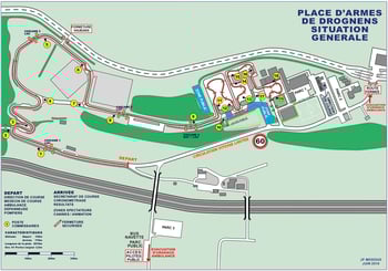 Streckenplan Slalom Drognens
