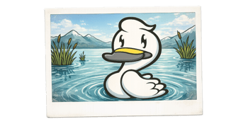 白鳥の宿「割烹旅館ますがた荘」のイメージキャラ