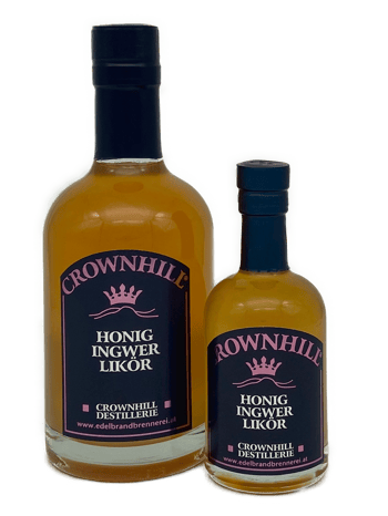 Likör  Crownhill Destillerie Waldhonig Ingwer Honig