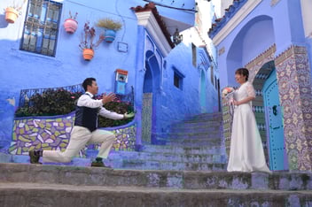 モロッコ青い街シャウエンにてウェディングフォト体験/La belle chaouen（ラベルシャウエン）Mikaのブログ