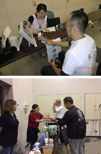 資材展示会の様子