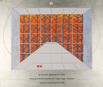 TWILIGHT of LOVERS 1   530mm*455mm   F10   2021 acrylic on canvas, wood