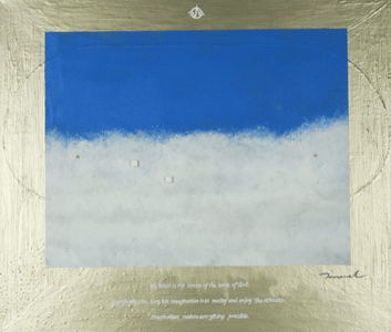 HEAVENLY WORLD 2   530mm*455mm   F10   2021 acrylic on canvas, wood