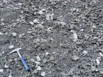 Matériel excavé aux tunneliers