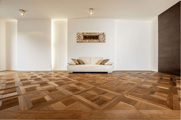 TRAPA Tafelparkett Croce Moohreiche naturell gebürstet natur