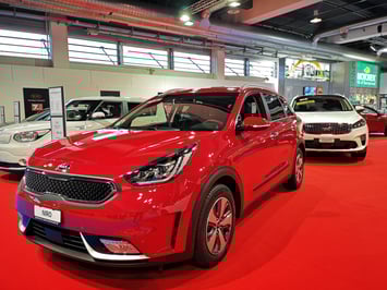Kia konnte an der Auto Zürich leider nur die Hybrid Version präsentieren