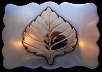 Aspen Leaf Belt Buckle _SCAL