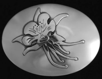 Columbine Belt Buckle
