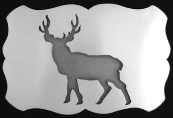 Deer belt buckle