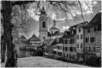 Solothurn - Altstadt mit St. Ursen-Kathedrale - 10.04.2022