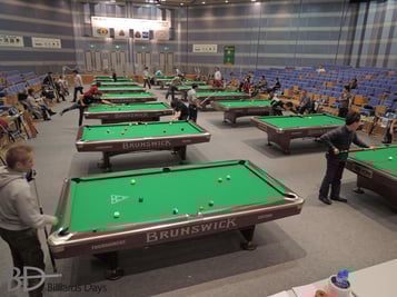 ホール内。公式練習タイム