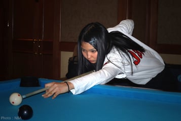 世界ジュニア銀メダルの16歳、平口結貴選手も出場。Photo :  NBA