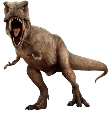 Image animaux detourée transparent sur fond blanc  png tyranosaure rex
