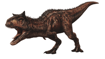 Image animaux detourée transparent sur fond blanc carnosaure png