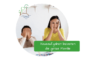 Stressbewältigung für Eltern, wenn Hausaufgaben zur Belastung werden. Das Kind sitzt stundenlang vor den Hausaufgaben. Hier braucht es Unterstützung. Evopad kann helfen.