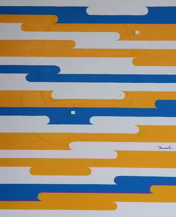 BEYOND THE SKY  3   530mm*652mm   F15   2022  acrylic on canvas, wood