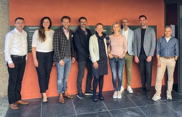 Portrait de groupe avec Martin Bangerter, Edith Graf-Litscher et Franziska Roth