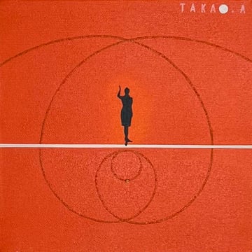 SPACE TIME TRAVELER  5   180mm*180mm   S0   2022  acrylic on canvas, wood