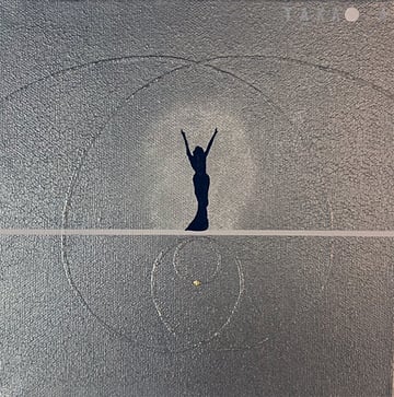 SPACE TIME TRAVELER  25   180mm*180mm   S0   2023  acrylic on canvas, wood