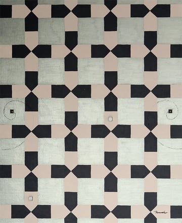 INTERSTELLAR SIGNAL  1   500mm*606mm   F12   2023  acrylic on canvas, wood