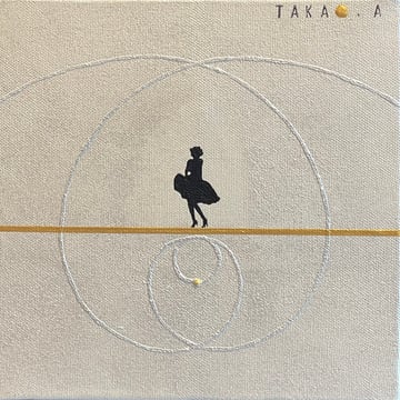 SPACE TIME TRAVELER  42   180mm*180mm   S0   2025  acrylic on canvas, wood