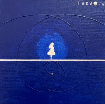 SPACE TIME TRAVELER  43   180mm*180mm   S0   2025  acrylic on canvas