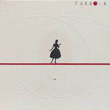 SPACE TIME TRAVELER  46   180mm*180mm   S0   2025  acrylic on canvas