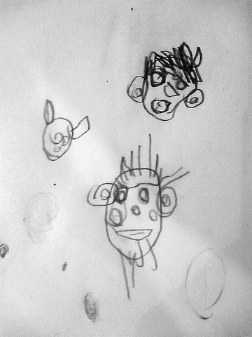 成長のスピード,子どもの絵