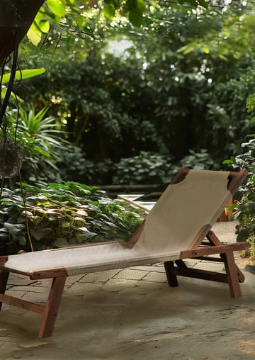 chaise longue bois extérieur made in france