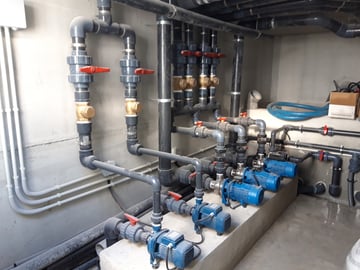 sala de máquinas fuente ornamental