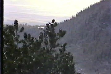 Blick vom Wanderweg Magistrale auf Rebinok Oktober 1992