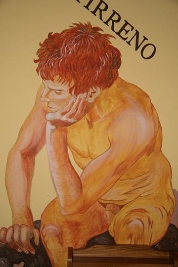 Teil eines Wandbildes ... Acryl auf Raufaser