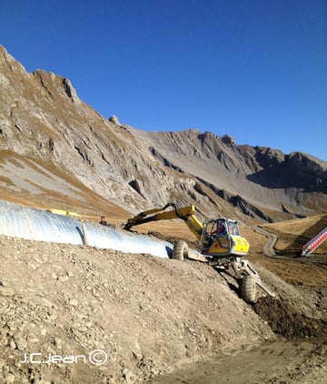Remblayage d'un tunnel 