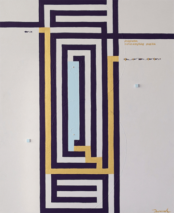 THE ANSWER  7   500mm*606mm   F12   2022  acrylic on canvas, wood