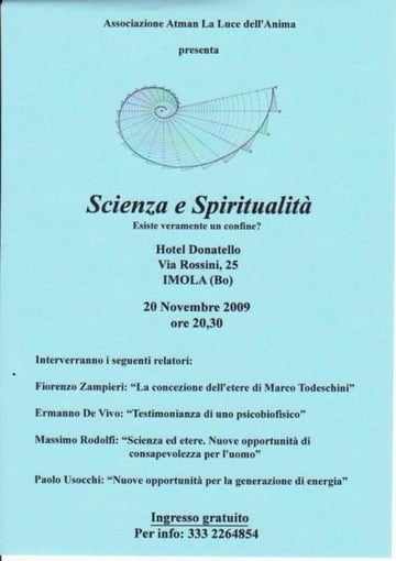 La locandina della conferenza