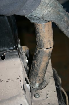 Rohre mal grob zugeschnitten