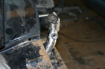 Druckausgleichsgewinde angeschweißt