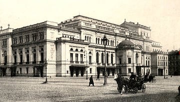 Conservatorio de San Petersburgo en 1900, donde Rimski-Kórsakov enseñó desde 1871 hasta su muerte.