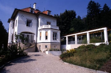 Südostansicht mit Garageneinfahrt